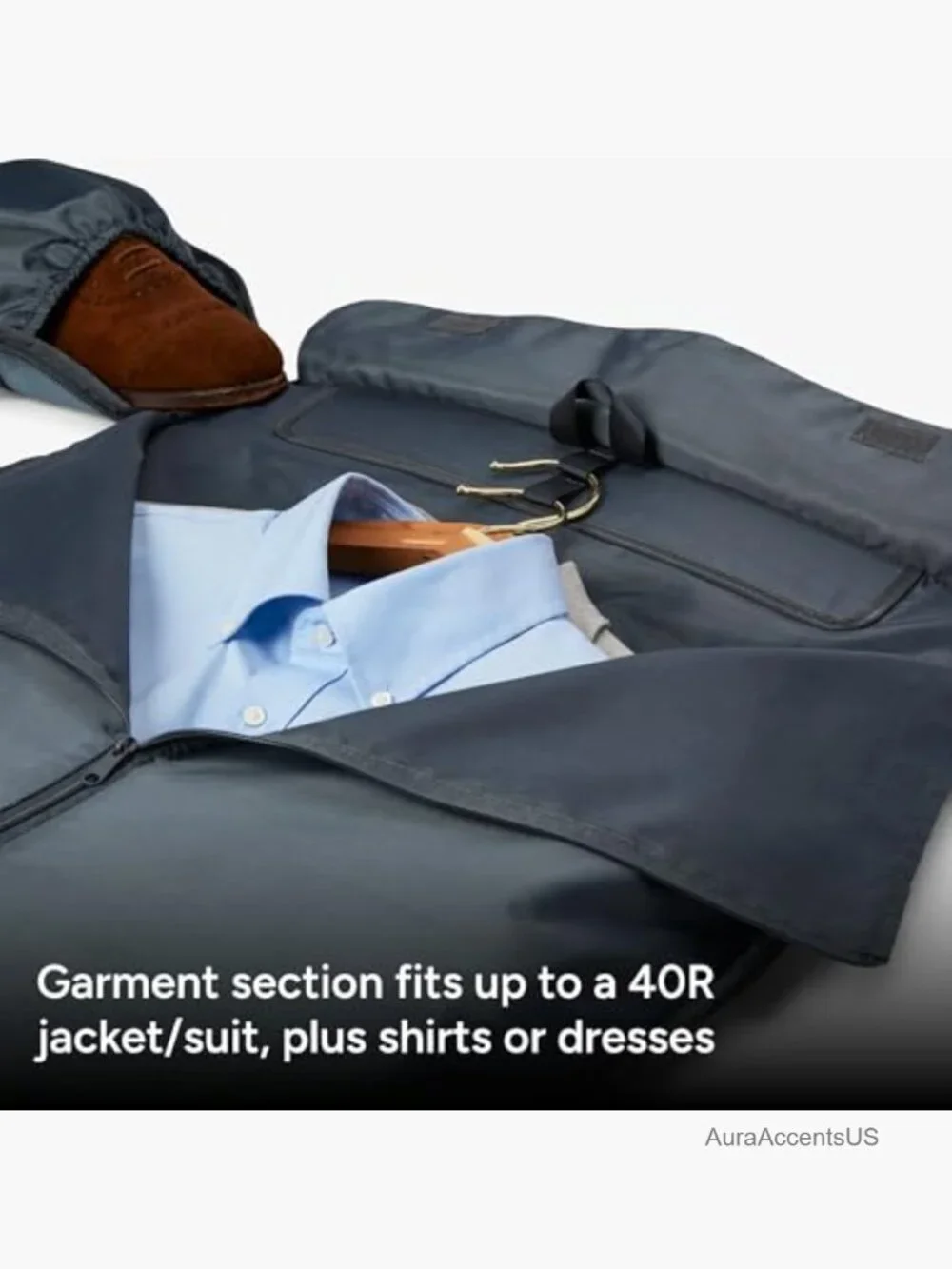 Convertible 2-in-1 Garment Duffel Weekender Bag 40L Wrinkle-Free Carry-on